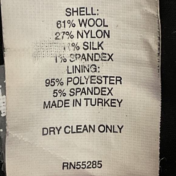 Express Editor Dress Pants Size 0 Office Career Old Money Wool Silk Academia - Picture 11 of 13